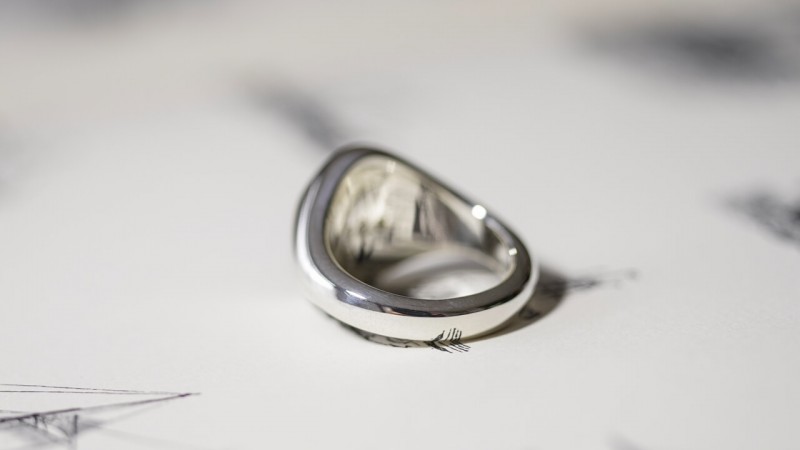 【Semi-custom made】Glayage KYOTO×KUBUS Hand Engraved Oval Signet Ring(Sv925) 「SK」+lightning motif(option)_6 【Semi-custom made】Glayage KYOTO×KUBUS Hand Engraved Oval Signet Ring(Sv925) 「SK」+lightning motif(option)_6