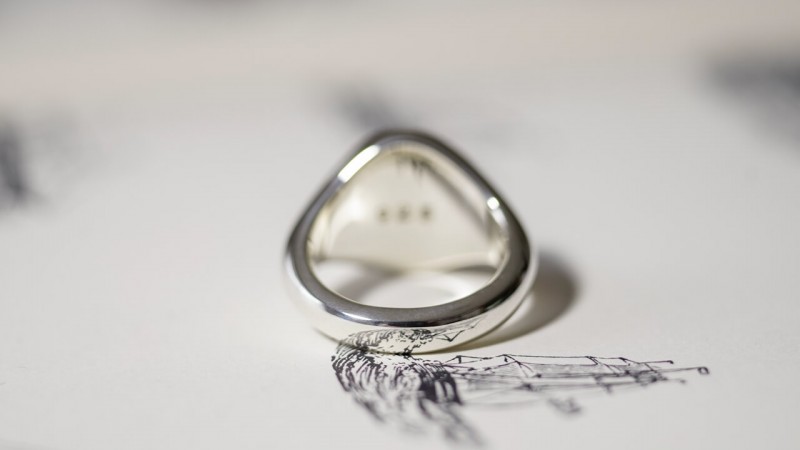 【Semi-custom made】Glayage KYOTO×KUBUS Hand Engraved Oval Signet Ring(Sv925) 「SK」+lightning motif(option)_7 【Semi-custom made】Glayage KYOTO×KUBUS Hand Engraved Oval Signet Ring(Sv925) 「SK」+lightning motif(option)_7