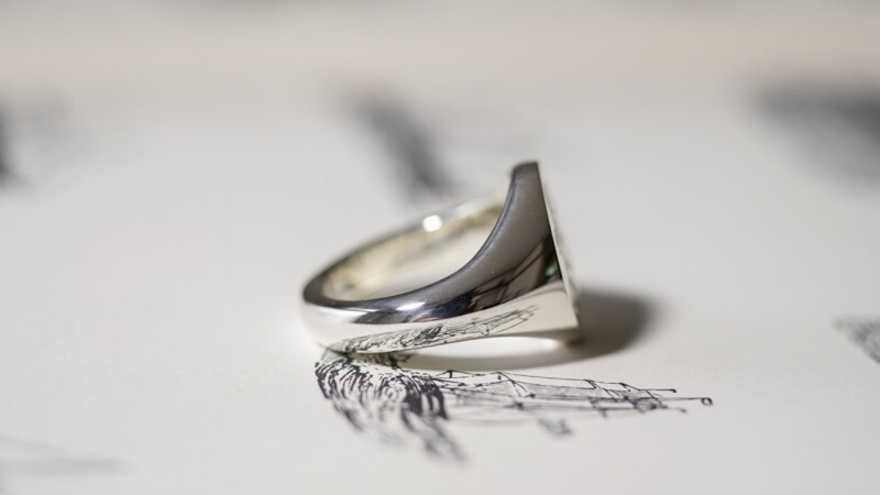【Semi-custom made】Glayage KYOTO×KUBUS Hand Engraved Oval Signet Ring(Sv925) 「SK」+lightning motif(option)_10 【Semi-custom made】Glayage KYOTO×KUBUS Hand Engraved Oval Signet Ring(Sv925) 「SK」+lightning motif(option)_10