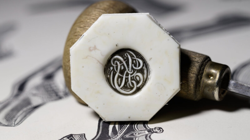 【Semi-custom made】Glayage KYOTO×KUBUS Hand Engraved Oval Signet Ring(Sv925) 「KS」_4 【Semi-custom made】Glayage KYOTO×KUBUS Hand Engraved Oval Signet Ring(Sv925) 「KS」_4