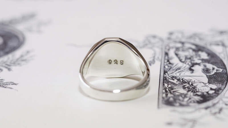 【Semi-custom made】Hand Engraved Octagon Signet Ring(Sv925) 「TY」_8 【Semi-custom made】Hand Engraved Octagon Signet Ring(Sv925) 「TY」_8