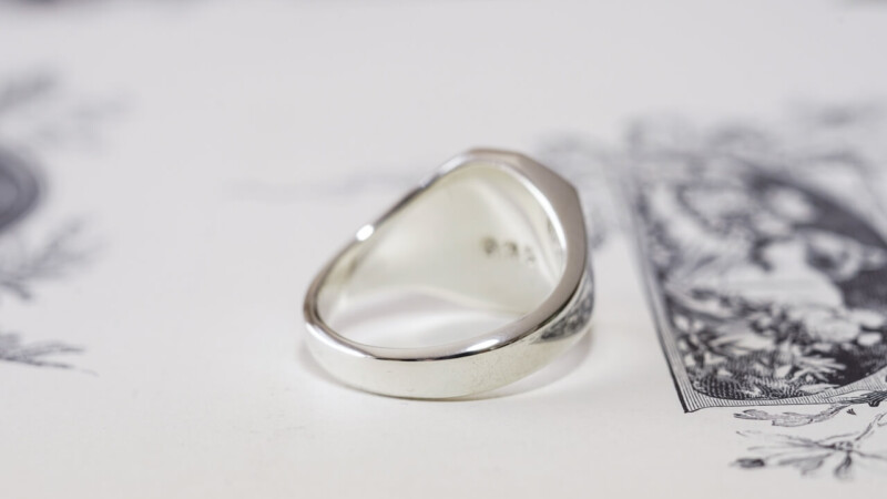 【Semi-custom made】Hand Engraved Octagon Signet Ring(Sv925) 「TY」_9 【Semi-custom made】Hand Engraved Octagon Signet Ring(Sv925) 「TY」_9