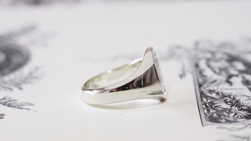 【Semi-custom made】Hand Engraved Octagon Signet Ring(Sv925) 「TY」_10 【Semi-custom made】Hand Engraved Octagon Signet Ring(Sv925) 「TY」_10