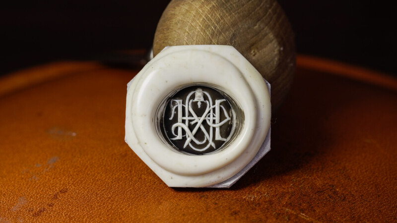 Hand Engraved Circle Signet Ring「HOPE,Bell」(K18YG)_7