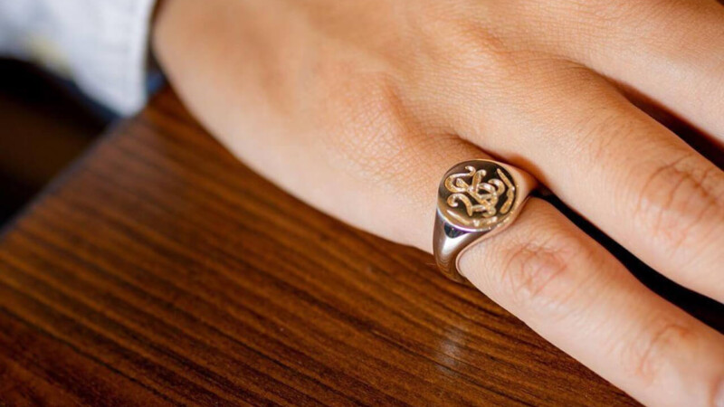 【Semi-custom made】Glayage KYOTO×KUBUS Hand Engraved Oval Signet Ring(Sv925) 「SK」+lightning motif(option)_11 【Semi-custom made】Glayage KYOTO×KUBUS Hand Engraved Oval Signet Ring(Sv925) 「SK」+lightning motif(option)_11