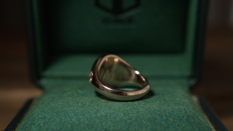 Hand Engraved Oval Signet Ring(K18PG) 「天球儀+天秤+リンゴ」+「JY(側面彫刻)」_9 Hand Engraved Oval Signet Ring(K18PG) 「天球儀+天秤+リンゴ」+「JY(側面彫刻)」_9