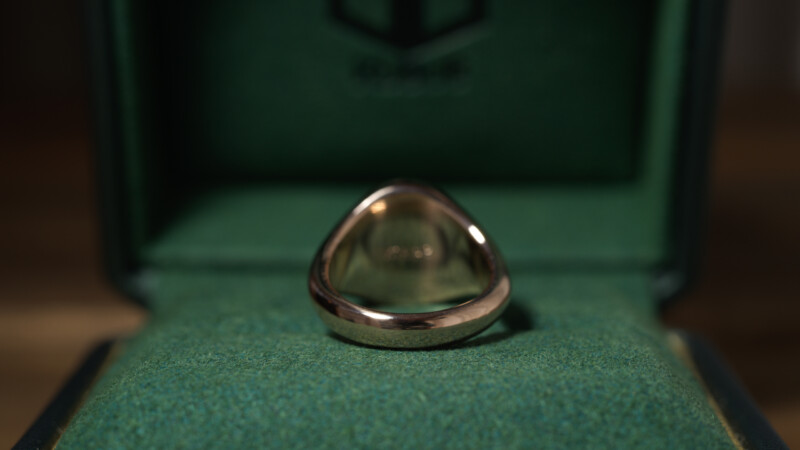 Hand Engraved Oval Signet Ring(K18PG) 「天球儀+天秤+リンゴ」+「JY(側面彫刻)」_10 Hand Engraved Oval Signet Ring(K18PG) 「天球儀+天秤+リンゴ」+「JY(側面彫刻)」_10