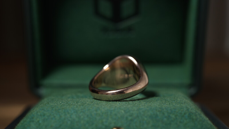Hand Engraved Oval Signet Ring(K18PG) 「天球儀+天秤+リンゴ」+「JY(側面彫刻)」_12 Hand Engraved Oval Signet Ring(K18PG) 「天球儀+天秤+リンゴ」+「JY(側面彫刻)」_12