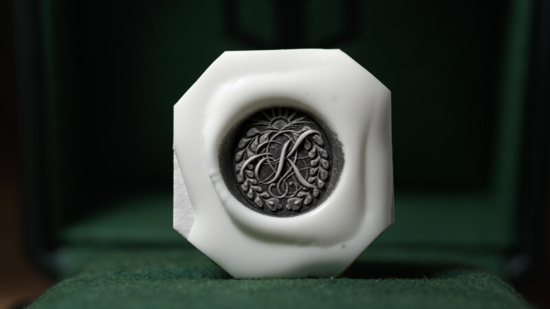 Hand Engraved Oval Signet Ring(K14YG) 「K+家紋(西六条家藤)+太陽」+「Strentle(裏面彫刻)」_18 Hand Engraved Oval Signet Ring(K14YG) 「K+家紋(西六条家藤)+太陽」+「Strentle(裏面彫刻)」_18