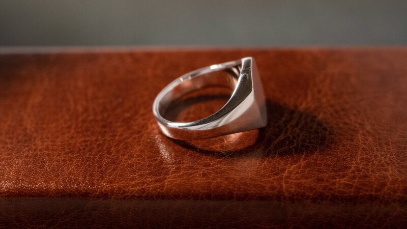 【Regular item】Octagon Signet Ring9
