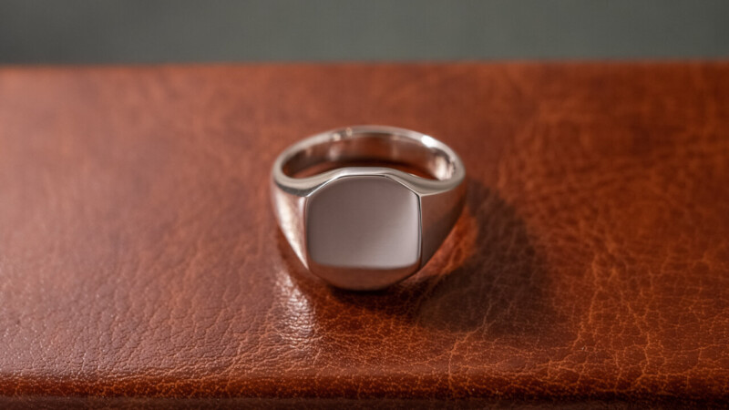 【Regular item】Octagon Signet Ring12