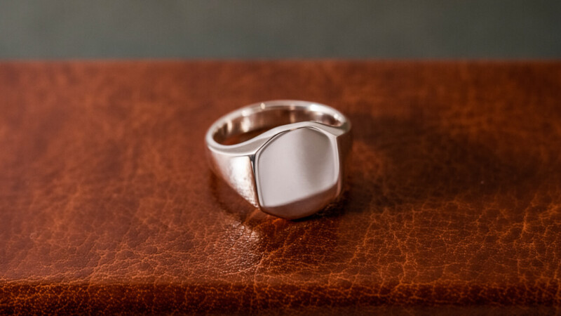 【Regular item】Octagon Signet Ring11