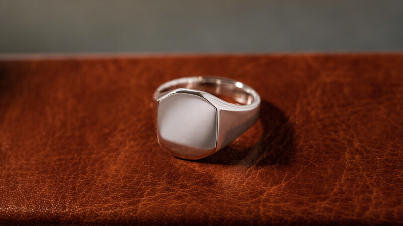 【Regular item】Octagon Signet Ring