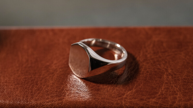 【Regular item】Octagon Signet Ring3
