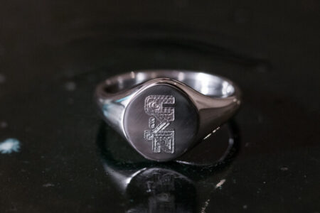 【Semi-custom made】The My Way×KUBUS Oval Signet Ring(Sv925) Machine carved 【Semi-custom made】The My Way×KUBUS Oval Signet Ring(Sv925) Machine carved
