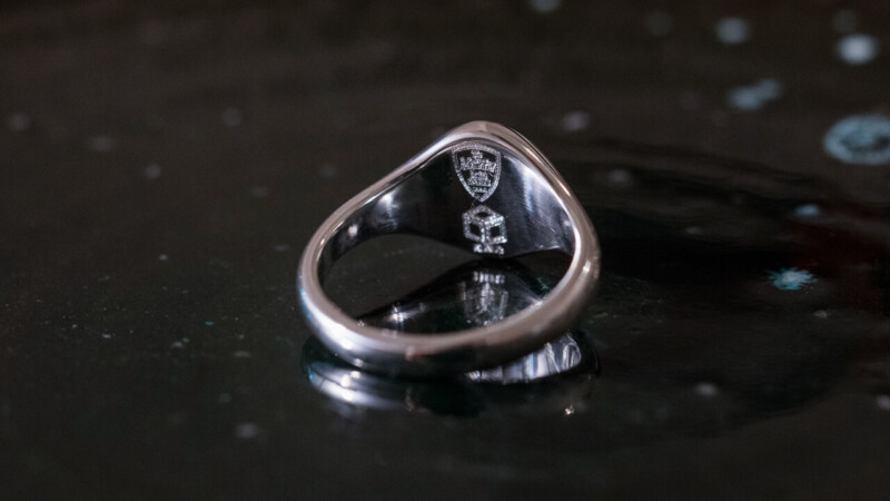 【Semi-custom made】The My Way×KUBUS Oval Signet Ring(Sv925) Machine carved3