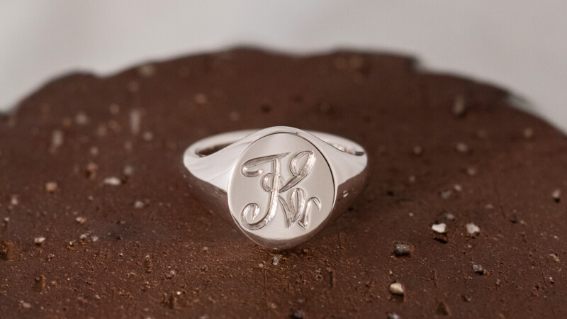 【Semi-custom made】The My Way×KUBUS Hand Engraved Oval Signet Ring(Sv925)TNKI 【Semi-custom made】The My Way×KUBUS Hand Engraved Oval Signet Ring(Sv925)TNKI