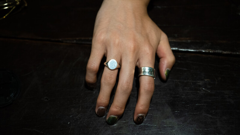 【Regular item】Oval Signet Ring(Sterling Silver(Sv925))10