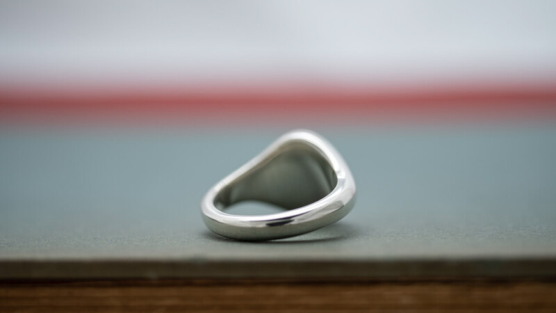 【Regular item】Oval Signet Ring(Sterling Silver(Sv925))9