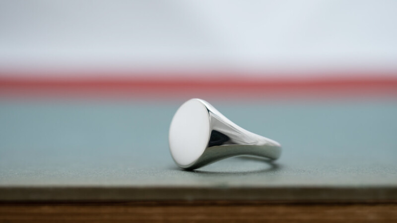 【Regular item】Oval Signet Ring(Sterling Silver(Sv925))4