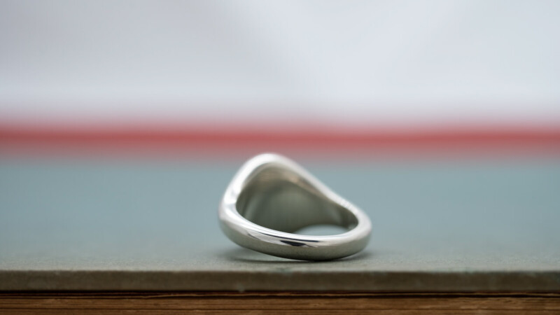 【Regular item】Oval Signet Ring(Sterling Silver(Sv925))6