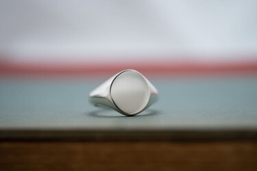 【Regular item】Oval Signet Ring(Sterling Silver(Sv925)) 【Regular item】Oval Signet Ring(Sterling Silver(Sv925))