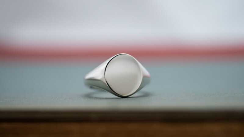 【Regular item】Oval Signet Ring(Sterling Silver(Sv925))