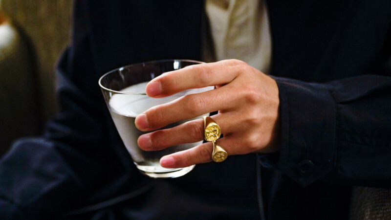 Hand Engraved Mellow Square Signet Ring「Full Coat of Arms」(K18YG)_12 Hand Engraved Mellow Square Signet Ring「Full Coat of Arms」(K18YG)_12