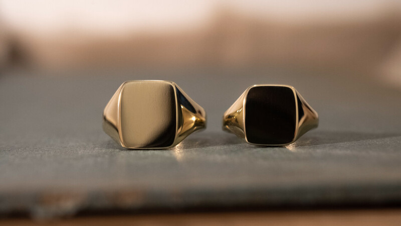 【Bespoke Order】Rectangle signet ring