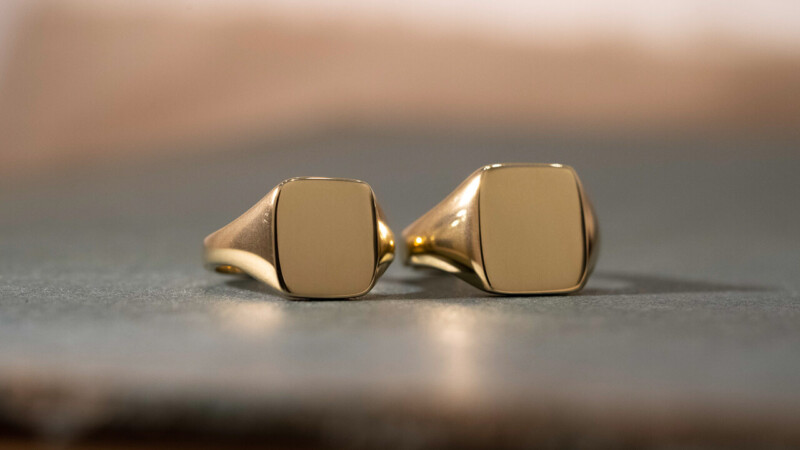 【Bespoke Order】Rectangle signet ring