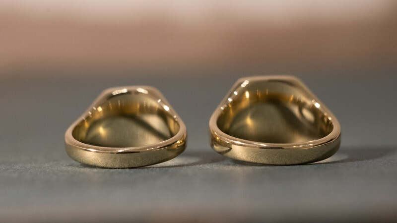 【Bespoke Order】Rectangle signet ring5