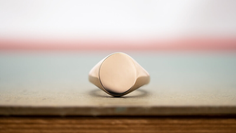 【Regular item】Oval Signet ring(9ct Gold)9 【Regular item】Oval Signet ring(9ct Gold)9