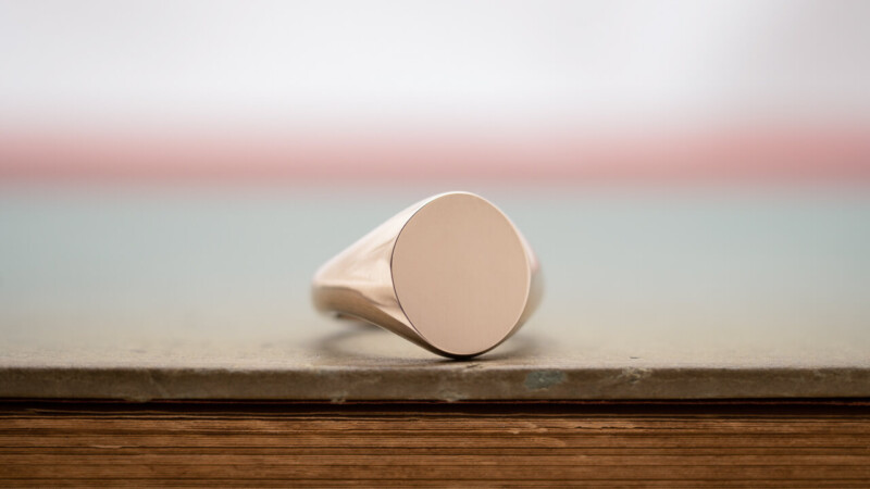 【Regular item】Oval Signet ring(9ct Gold)8 【Regular item】Oval Signet ring(9ct Gold)8