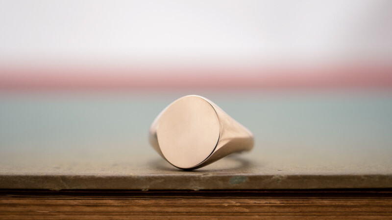 【Regular item】Oval Signet ring(9ct Gold) 【Regular item】Oval Signet ring(9ct Gold)