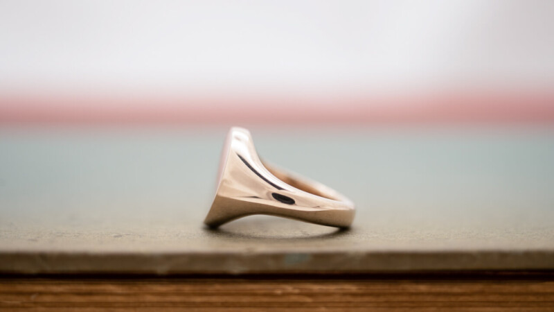 【Regular item】Oval Signet ring(9ct Gold)2 【Regular item】Oval Signet ring(9ct Gold)2