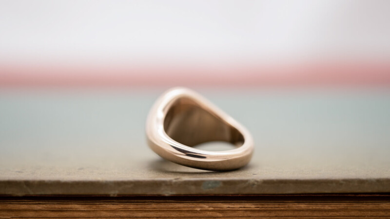 【Regular item】Oval Signet ring(9ct Gold)3 【Regular item】Oval Signet ring(9ct Gold)3