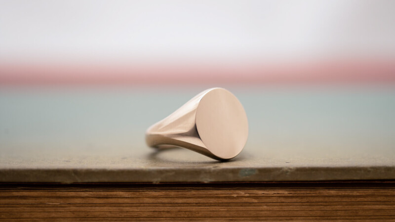 【Regular item】Oval Signet ring(9ct Gold)7 【Regular item】Oval Signet ring(9ct Gold)7