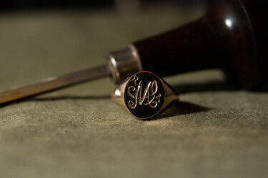 【Regular item】Signet Ring-Hand Engraved(KUBUS Original Monogram)B 【Regular item】Signet Ring-Hand Engraved(KUBUS Original Monogram)B