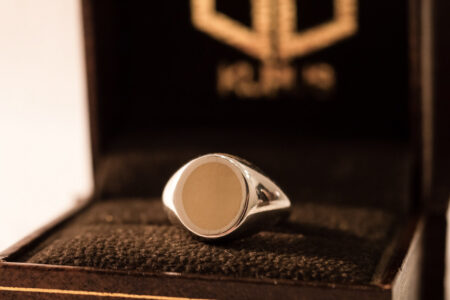 【Regular item】Brass×Silver combination Signet-ring(S) 【Regular item】Brass×Silver combination Signet-ring(S)