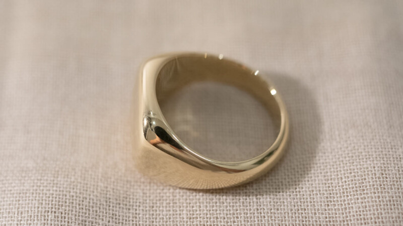 【Bespoke Order】Square pukku-ring(brass)8